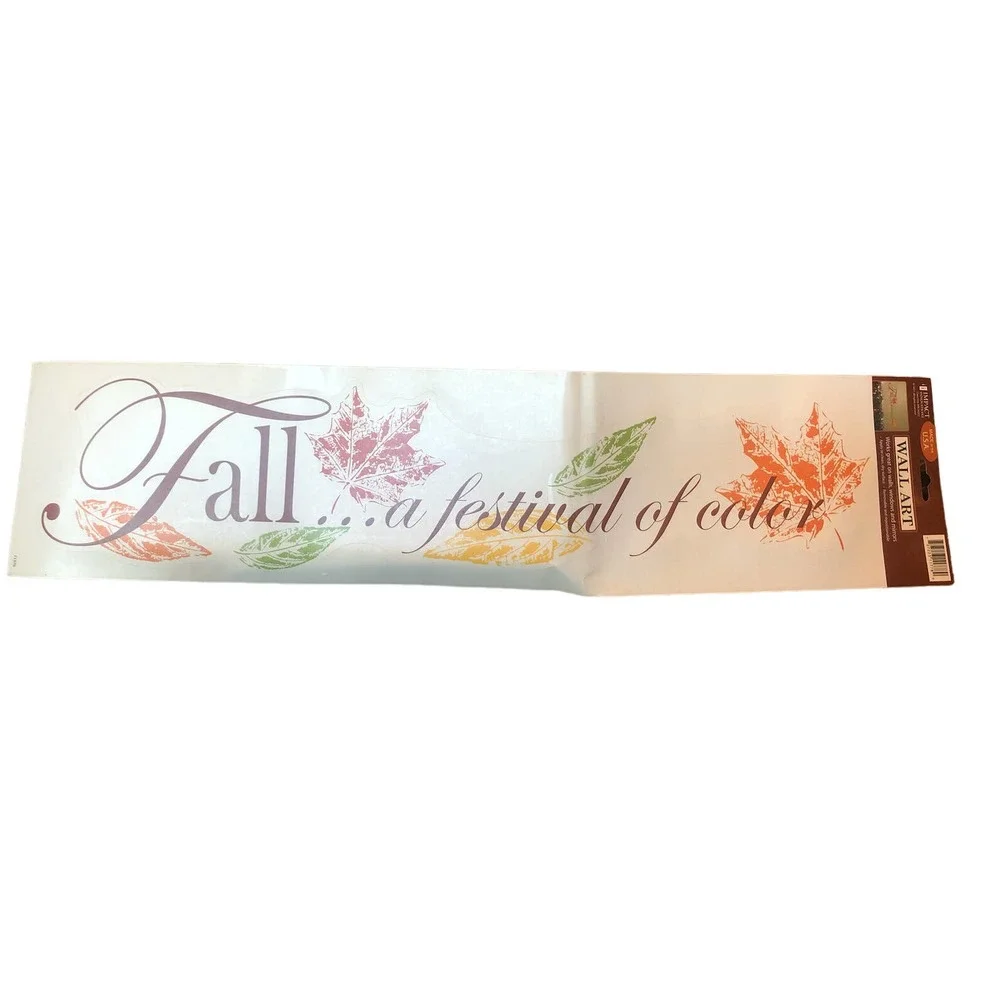Vintage Thanksgiving Fall‎ Wall Window Art Removable Reusable Festival of Colors